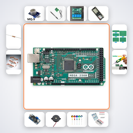 Industrial Gas Leak Detector Kit with Arduino Mega + Sensor