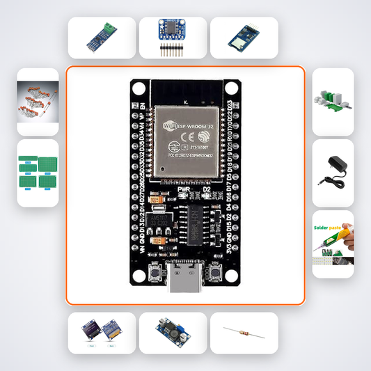 Industrial Modbus to MQTT Converter Variant 23 Kit with ESP32 + LED