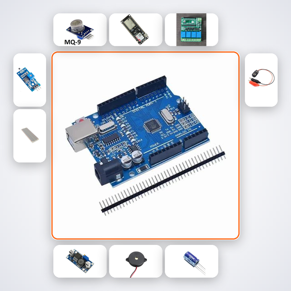 Industrial Relay Switch Controller Kit with Arduino Uno + Sensor