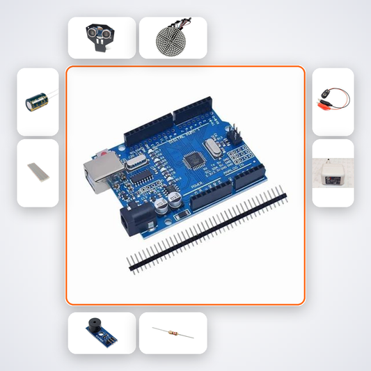 Interactive LED Theremin Visualiser Kit with Arduino Uno + Ultrasonic