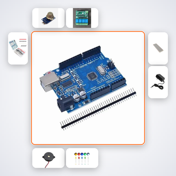Lab Gas Monitor Kit with Arduino Uno + Sensor