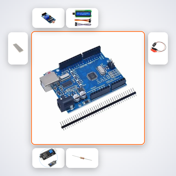 LDR Light Sensor Starter Kit Kit with Arduino Uno + LDR