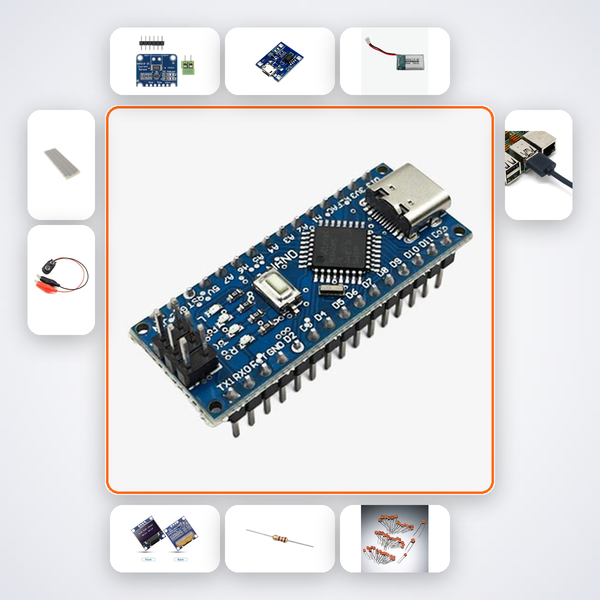 LiPo Battery Health Monitor Kit with Arduino Nano + LED