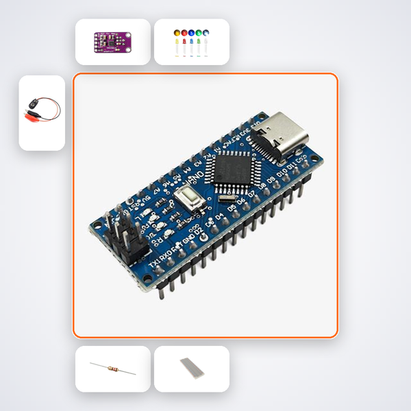 Loud Environment Hearing Alert Kit with Arduino Nano + LED