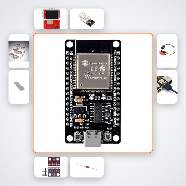 LVGL Touch UI Weather App Kit with ESP32 + DHT22