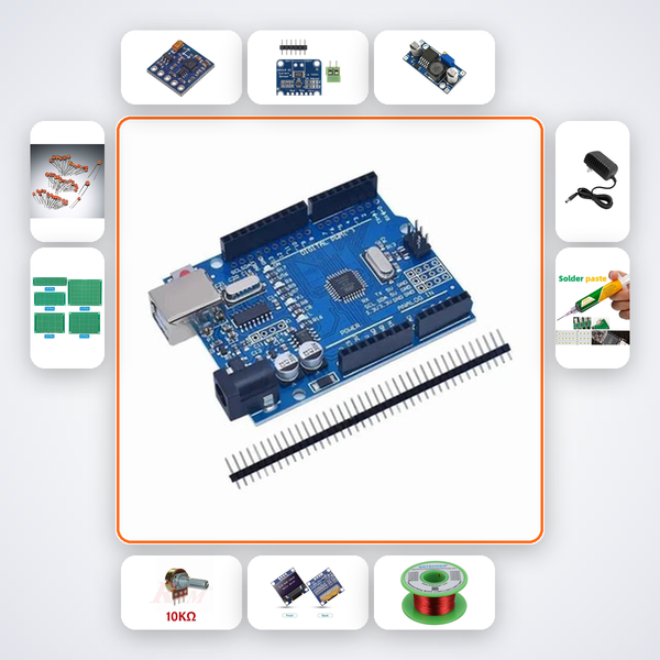 Magnetometer Helmholtz Coil System Kit with Arduino Uno + LED