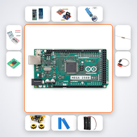 Omni Robot Kit with Arduino Mega + Mecanum Wheels
