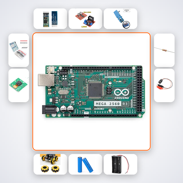 Omni Robot Kit with Arduino Mega + Mecanum Wheels