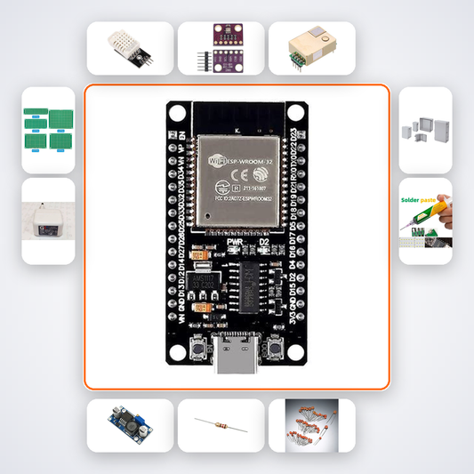 Meeting Room Ventilation Monitor Kit with ESP32 + DHT22