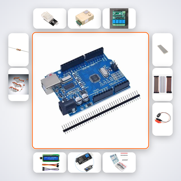 Meeting Room Ventilation Monitor Plus Kit with Arduino Uno + DHT22