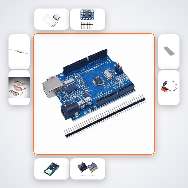 Motion Activated Data Logger Kit with Arduino Uno + LED