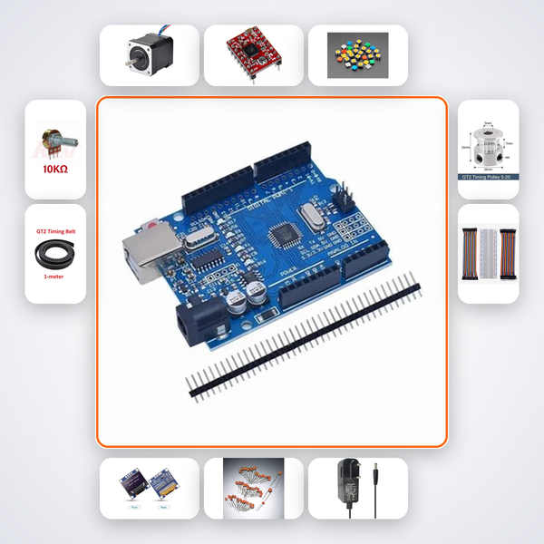 Motorised Camera Slider Kit with Arduino Uno + Stepper Motor