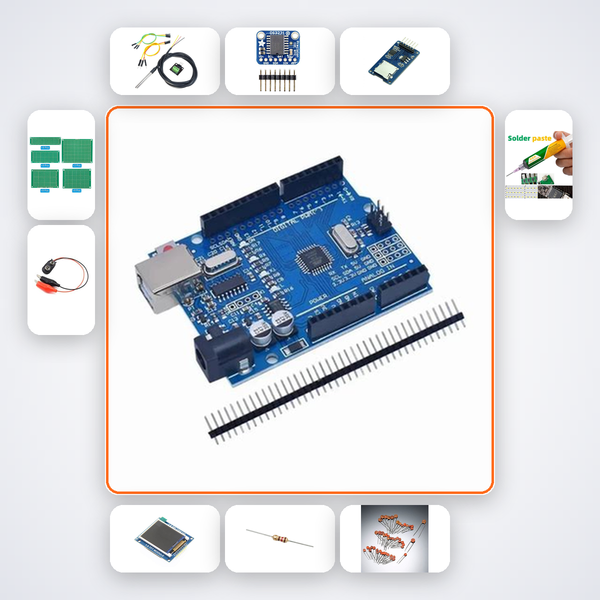 Multi-Point Temperature Mapping System Kit with Arduino Uno