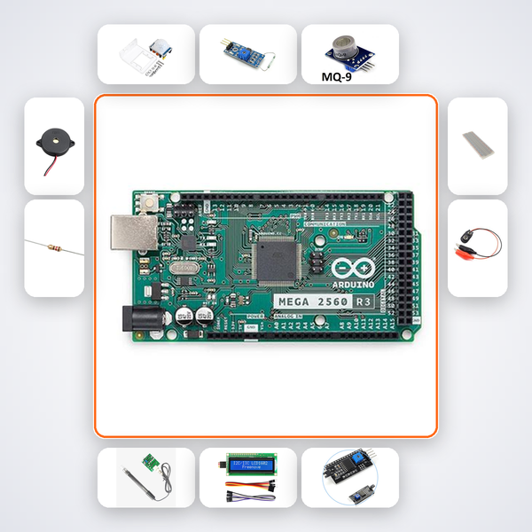 Multi-Sensor Security Dashboard Kit with Arduino Mega + Sensor