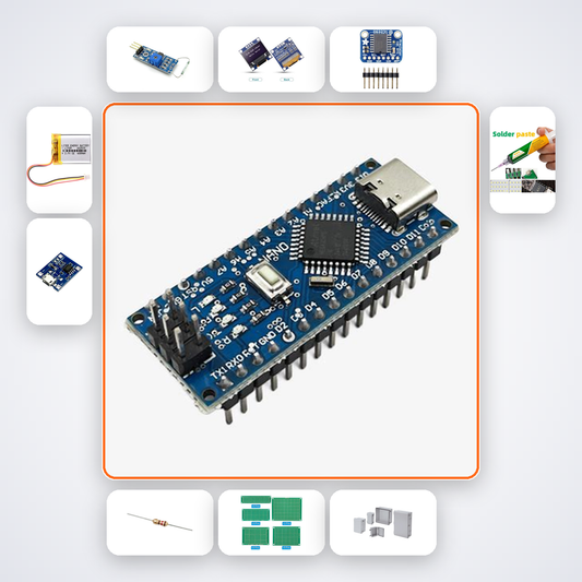 Nano Bike Computer Kit with Arduino Nano + LED