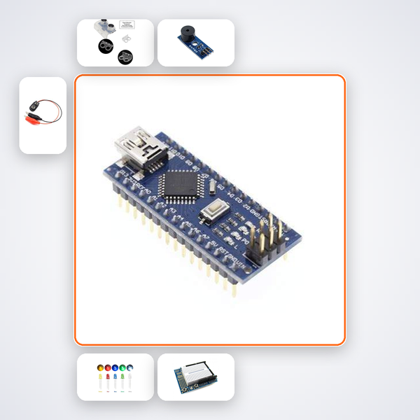 Nano Theremin Noise Toy Kit with Arduino Nano + Ultrasonic