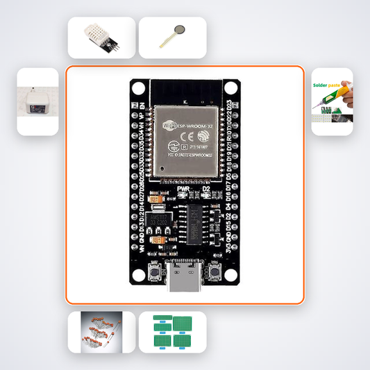 Network Topology Live Graph Kit with ESP32 + DHT22