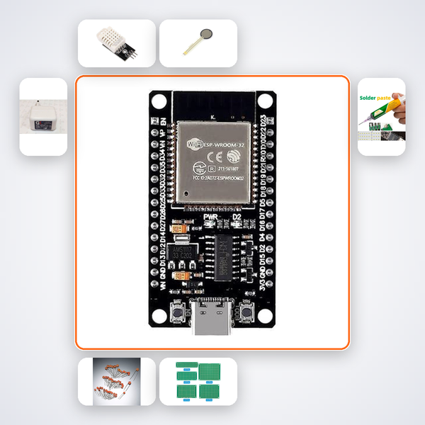 Network Topology Live Graph Kit with ESP32 + DHT22