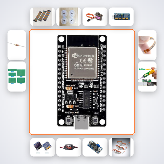 Neuroprosthetic Hand EMG Controller Variant 6 Kit with ESP32 + Servo