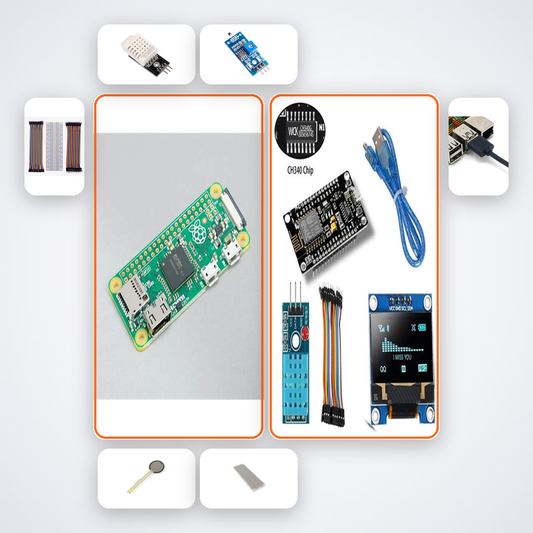 Node-RED Dashboard Builder Kit with Raspberry Pi Zero + DHT22