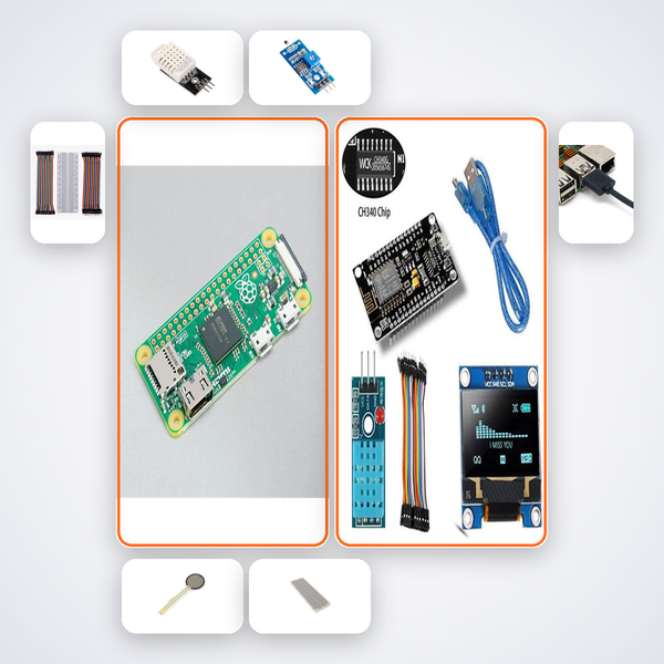 Node-RED Dashboard Builder Kit with Raspberry Pi Zero + DHT22