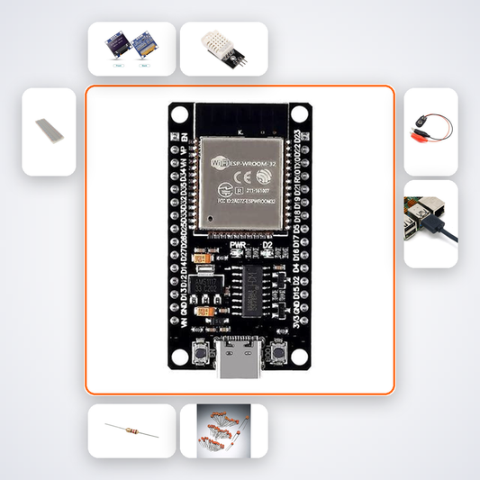OLED Dual Core Task Monitor Kit with ESP32 + LED