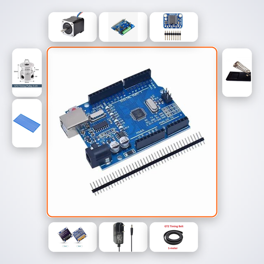 Panoramic Sky Time-Lapse Controller Kit with Arduino Uno + Stepper Motor