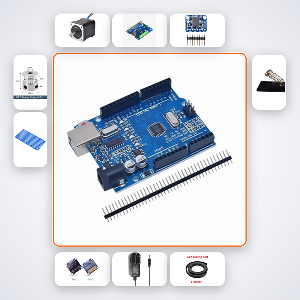 Panoramic Sky Time-Lapse Controller Kit with Arduino Uno + Stepper Motor