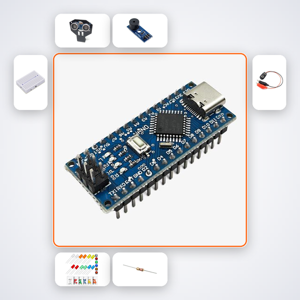 Parking Distance Sensor Pro Kit with Arduino Nano + Ultrasonic