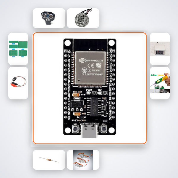 Parking Slot Occupancy Monitor Kit with ESP32 + Ultrasonic