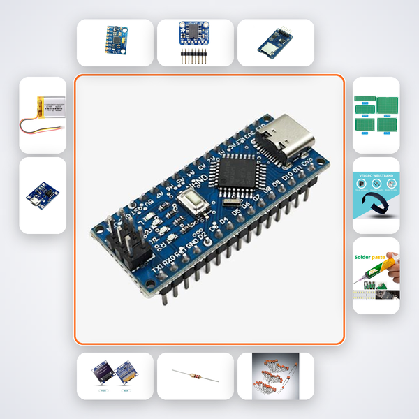 Parkinson's Tremor Quantifier Kit with Arduino Nano + MPU6050