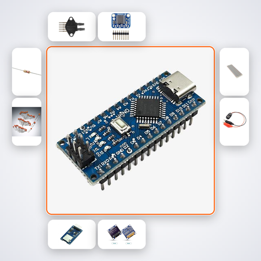 Peak Flow Meter Logger Variant 20 Kit with Arduino Nano + Sensor