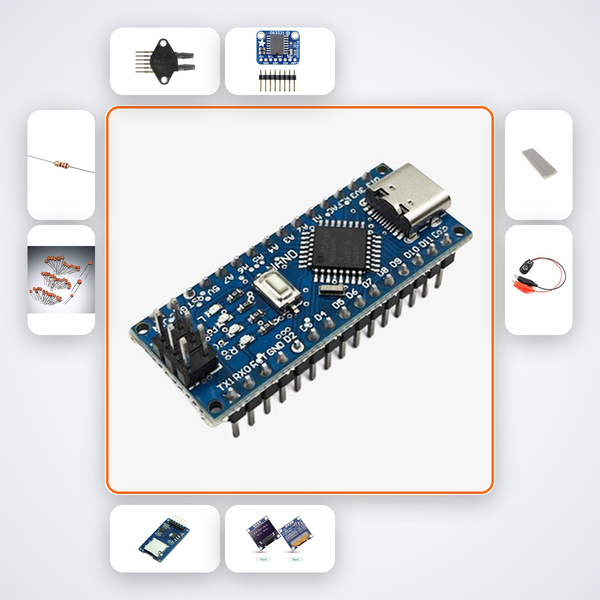 Peak Flow Meter Logger Kit with Arduino Nano + Sensor