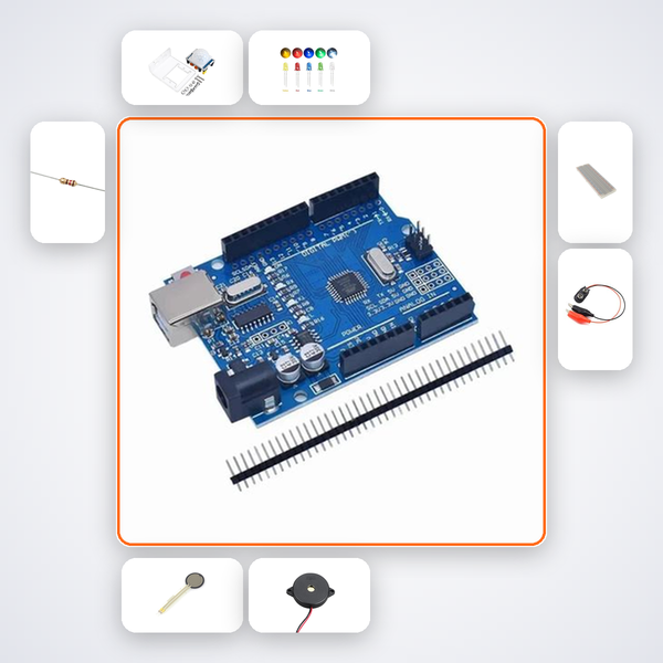Perimeter LED Flash Warning Kit with Arduino Uno + LED