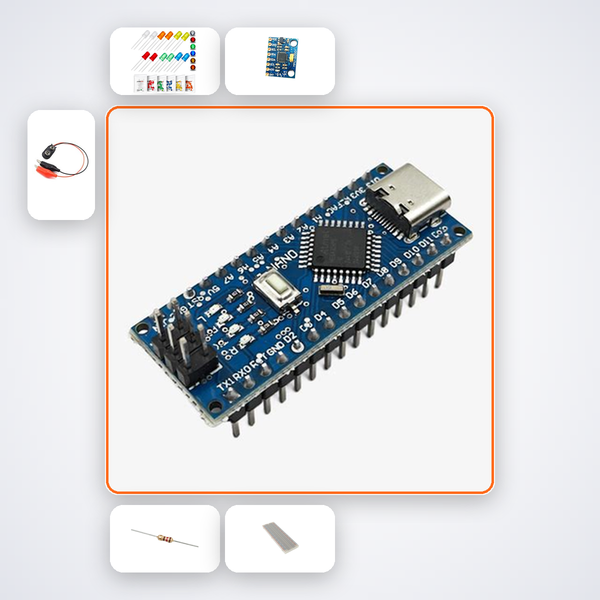 Persistence of Vision Wand Kit with Arduino Nano + LED