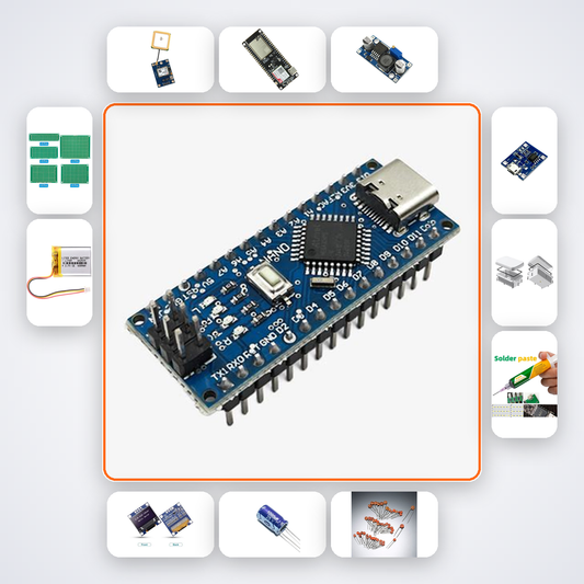 Pet GPS Collar Tracker Pro Kit with Arduino Nano + LED