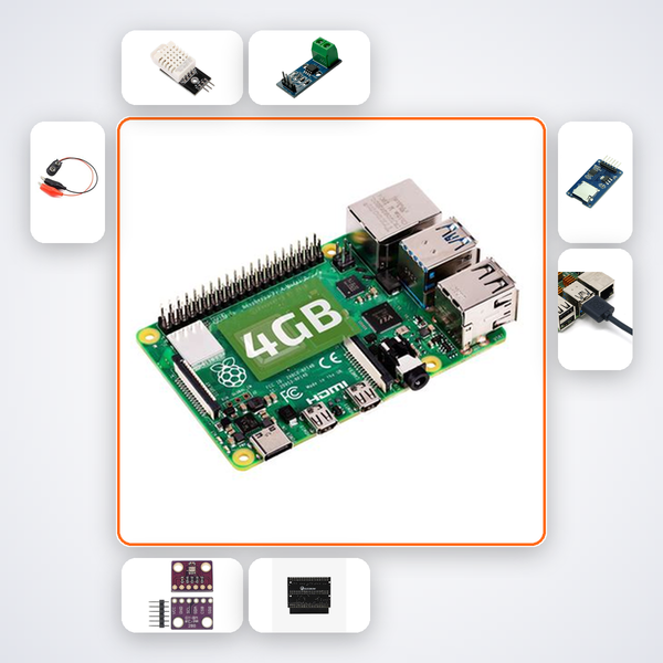 Pi 4 Grafana Live Sensor Analytics Kit with Raspberry Pi 4 + DHT22