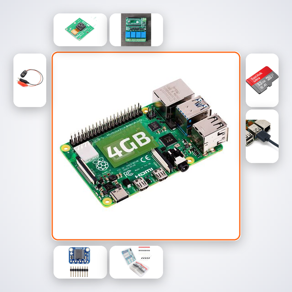 Pi 4 Timelapse Camera Controller Kit with Raspberry Pi 4 + Camera