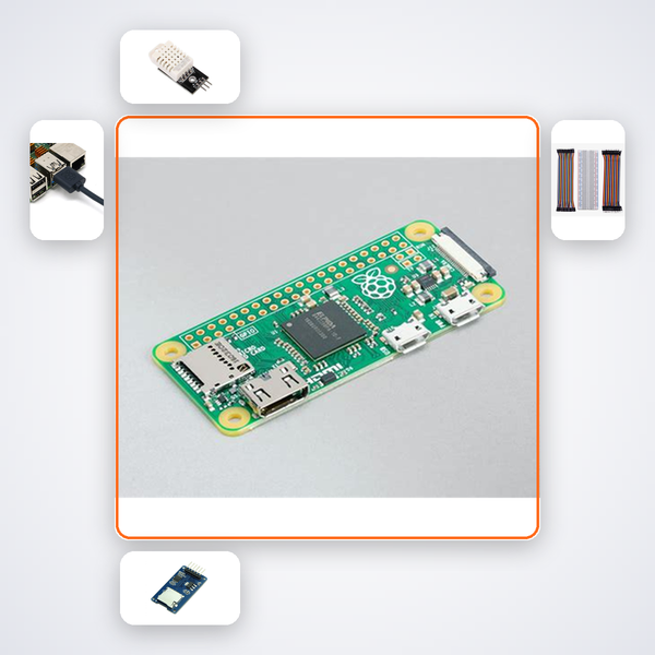 Pi Zero 2W Edge Inference MQTT Gateway Kit with Raspberry Pi Zero 2W + DHT22