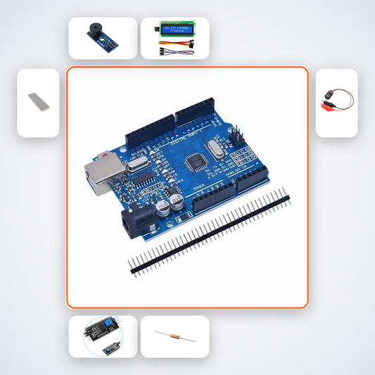 Piezo Knock Sensor Starter Kit Kit with Arduino Uno