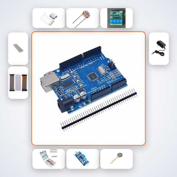 PIR Outdoor Floodlight Timer Kit with Arduino Uno + LDR