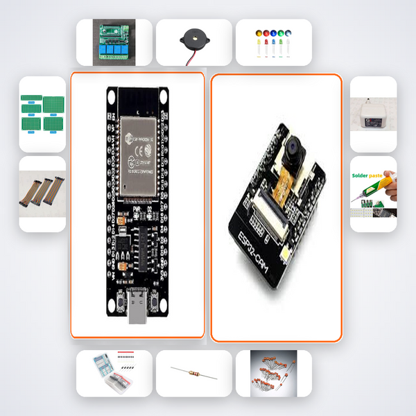 PPE Compliance Helmet Detector Kit with ESP32 + Camera