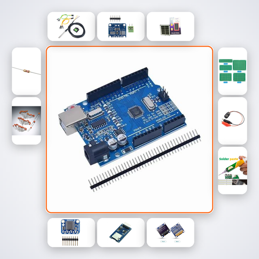 PV Efficiency vs Temperature Study Kit with Arduino Uno + LED