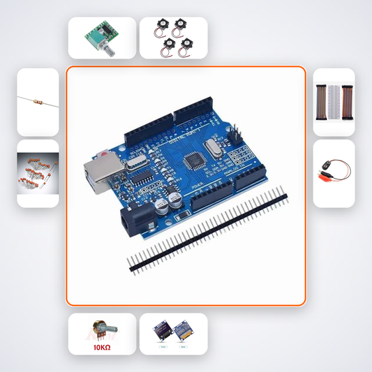 Radio Frequency Doppler Simulator Kit with Arduino Uno + LED