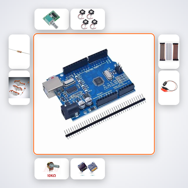 Radio Frequency Doppler Simulator Kit with Arduino Uno + LED