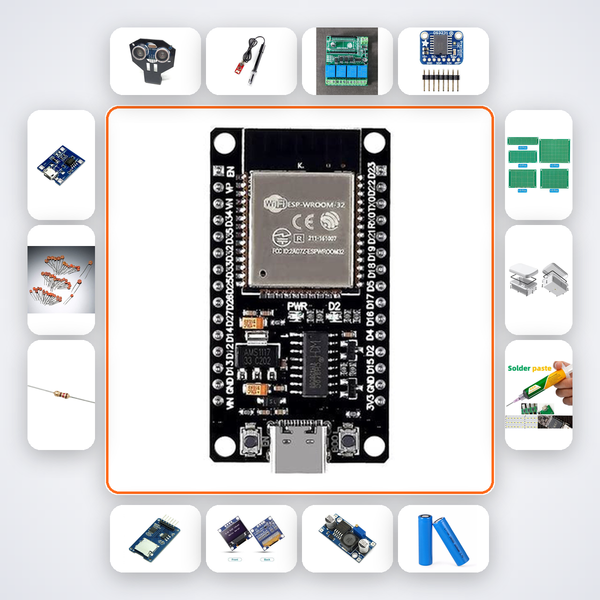 Rainwater Harvesting Controller Kit with ESP32 + Ultrasonic