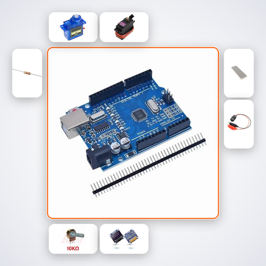 RC Servo Signal Tester Kit with Arduino Uno + Servo