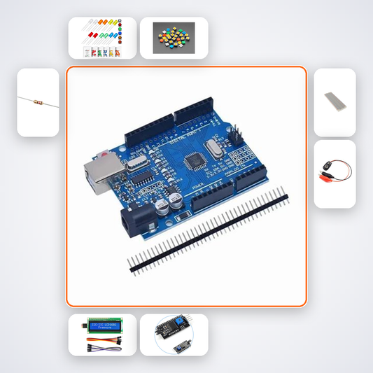 Reaction Speed Tester Kit with Arduino Uno + LED