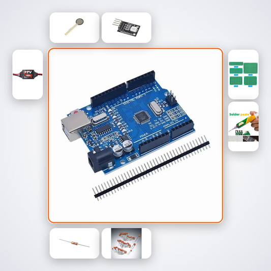 RGB LED Cube 4x4x4 Kit with Arduino Uno + LED
