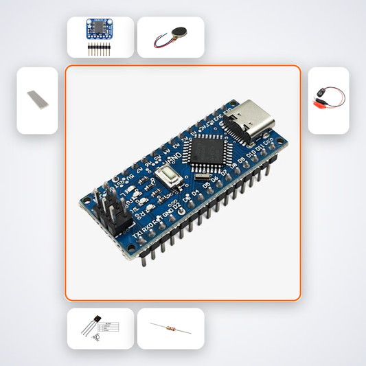 Sedentary Time Vibration Alert Variant 14 Kit with Arduino Nano + Motor